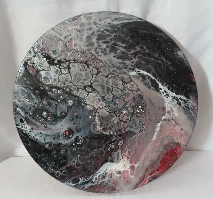 Acrylic Poured On Canvas