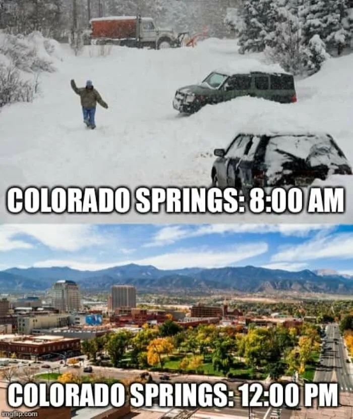 And Colorado (It Snowed In May Once :’))