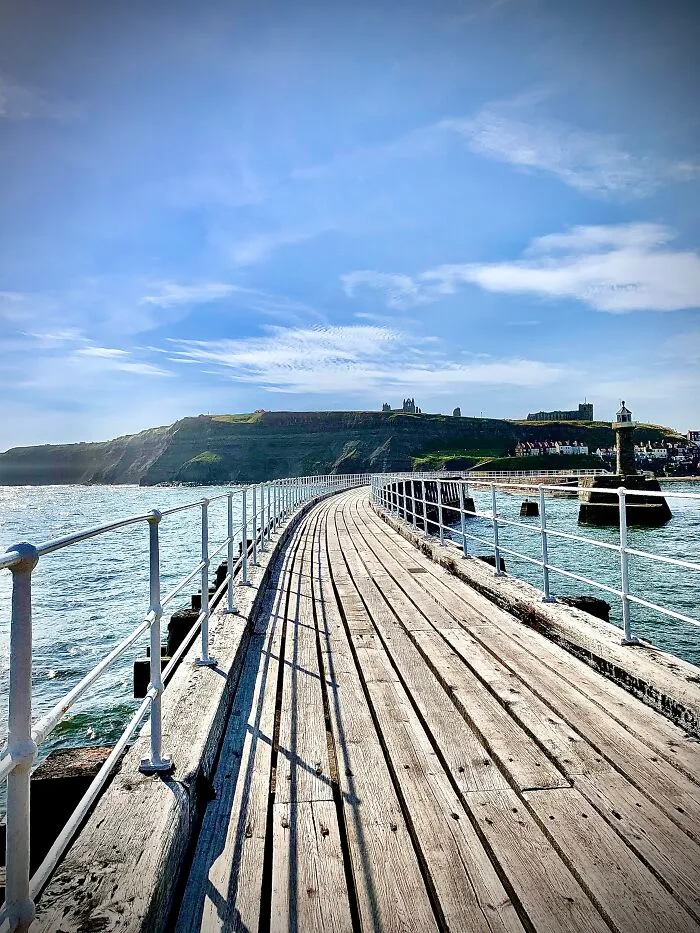 The Pier Toward The Abbey And Church