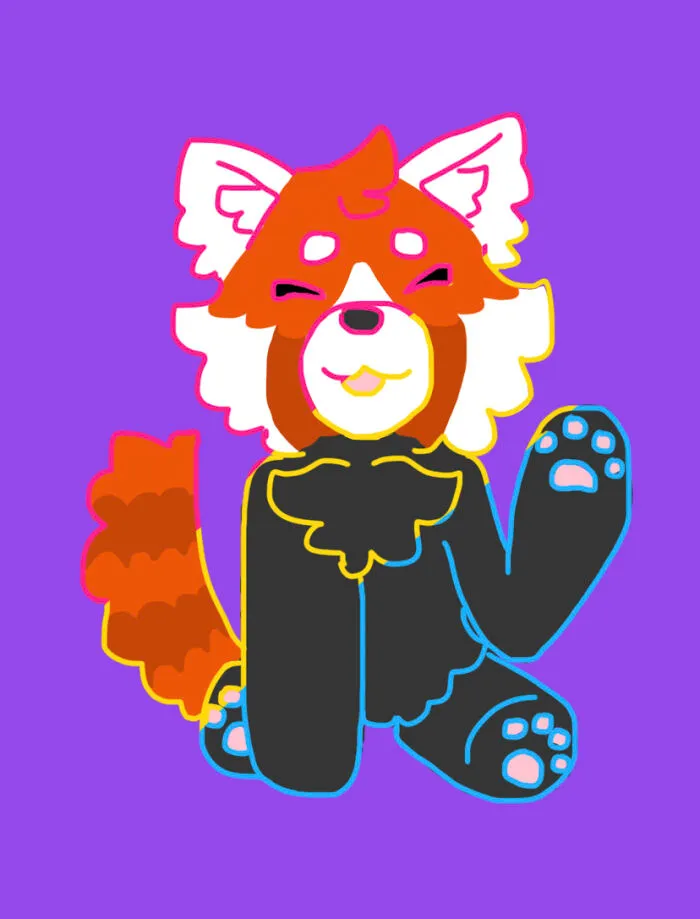 I Drew This A While Ago As My Pfp! It’s A Red Panda