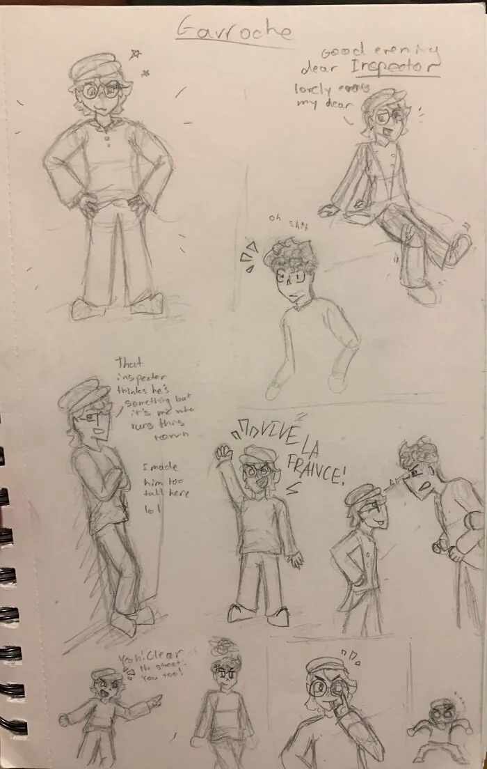 I Was In Les Mis A While Ago And Here’s My Friends As Their Parts, Gavroche And Javert