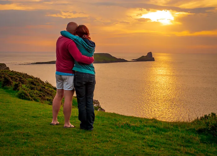 Sunset With The Fella At Wyrmshead, Wales