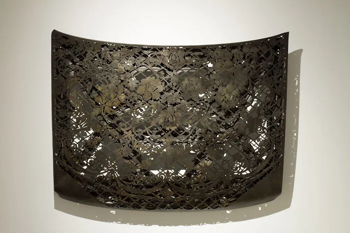 Sculptures Of Paradox: This Artist Combines Delicate Laced Patterns With Heavy Steel Objects (43 Pics)