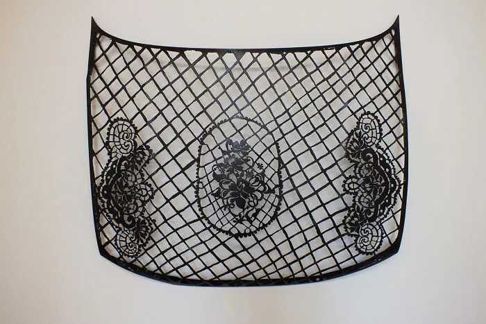 Sculptures Of Paradox: This Artist Combines Delicate Laced Patterns With Heavy Steel Objects (43 Pics)