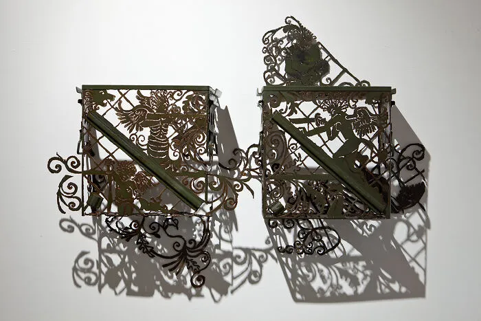 Sculptures Of Paradox: This Artist Combines Delicate Laced Patterns With Heavy Steel Objects (43 Pics)
