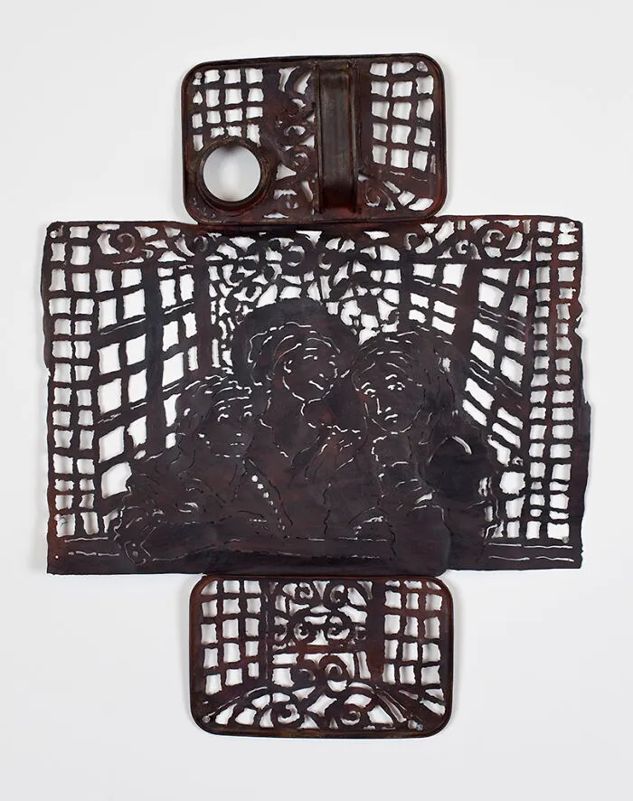 Sculptures Of Paradox: This Artist Combines Delicate Laced Patterns With Heavy Steel Objects (43 Pics)