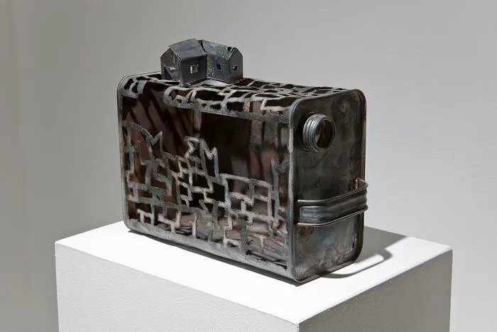 Sculptures Of Paradox: This Artist Combines Delicate Laced Patterns With Heavy Steel Objects (43 Pics)