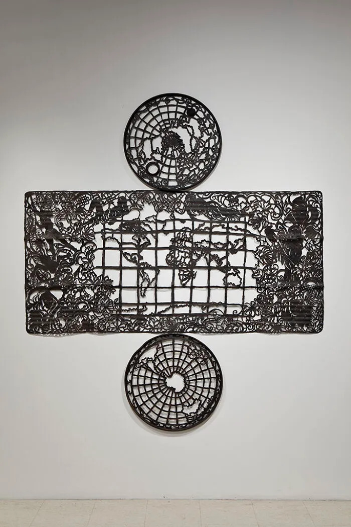 Sculptures Of Paradox: This Artist Combines Delicate Laced Patterns With Heavy Steel Objects (43 Pics)