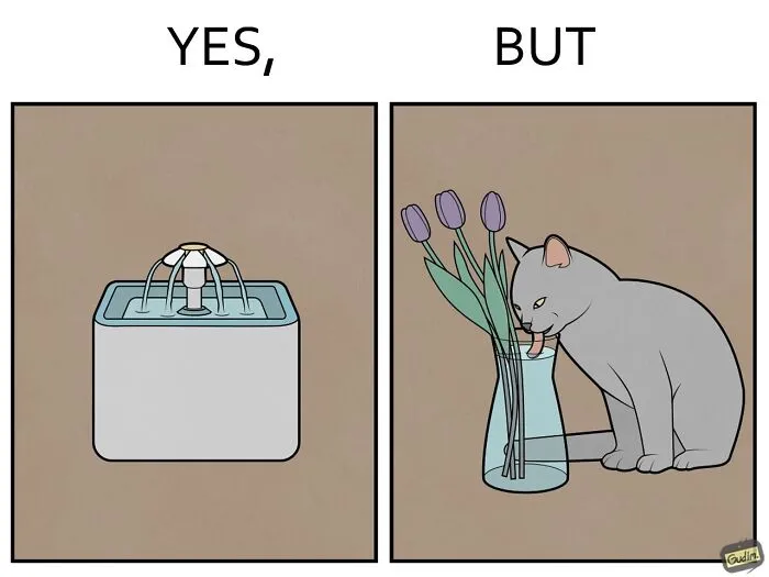 “Yes, But”: Artist Creates A Series Of Illustrations That Depict Our Society’s Contradictions, And Here Are 21 Of His Comics, Pet Edition