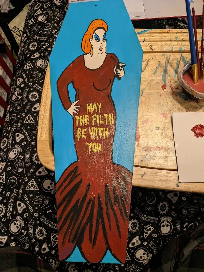 Divine Coffin Pinup