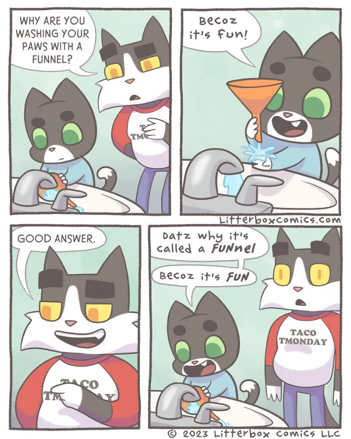 I’ve Been Drawing Relatable Comics On Parenting, And Here Are My Newest 33 Illustrations Of My Family Of Cats