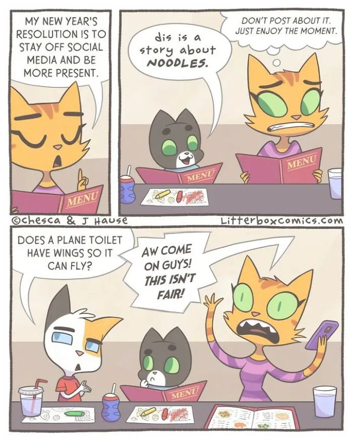 I’ve Been Drawing Relatable Comics On Parenting, And Here Are My Newest 33 Illustrations Of My Family Of Cats