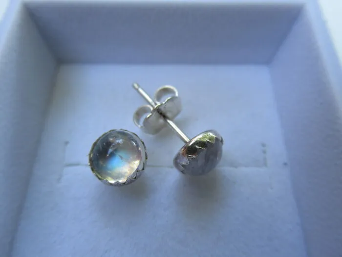 I Set Some Rainbow Moonstones In Silver Studs.  Does That Count?