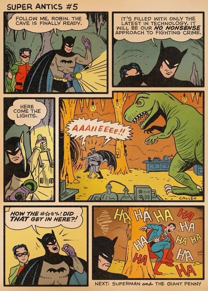 "Super Antics": 22 Parody-Like Comics By Kerry Callen That Might Change The Way You Look At Some Superheroes