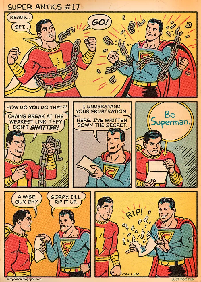 "Super Antics": 22 Parody-Like Comics By Kerry Callen That Might Change The Way You Look At Some Superheroes