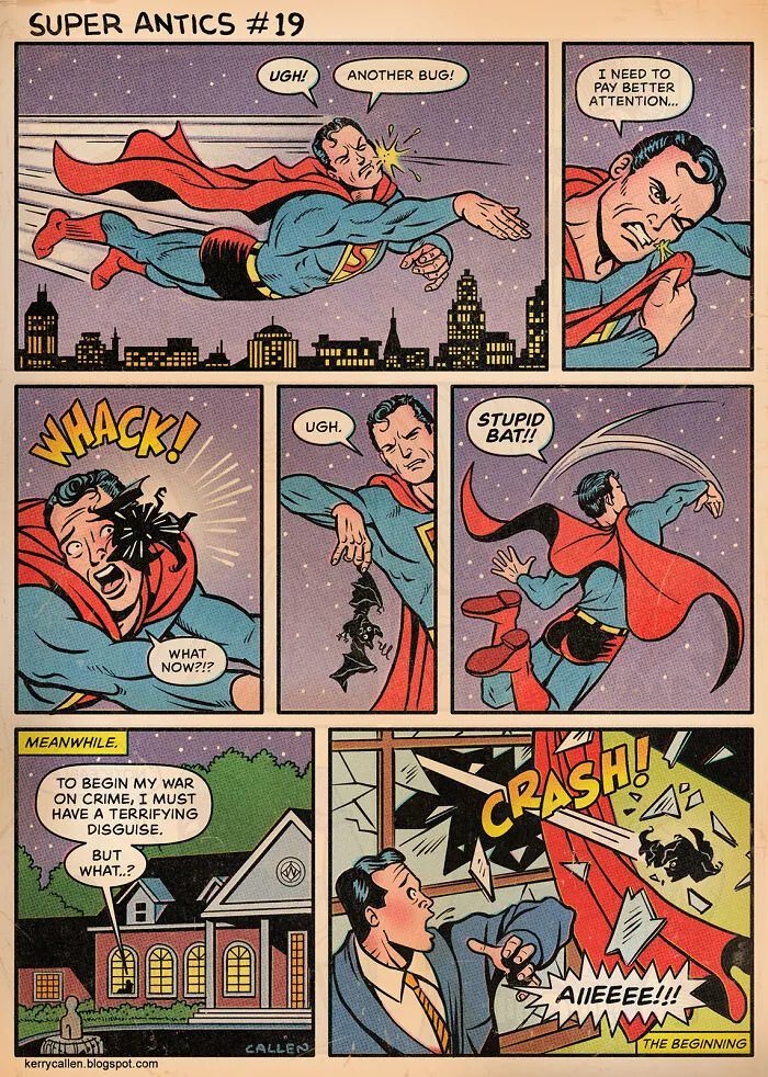 "Super Antics": 22 Parody-Like Comics By Kerry Callen That Might Change The Way You Look At Some Superheroes