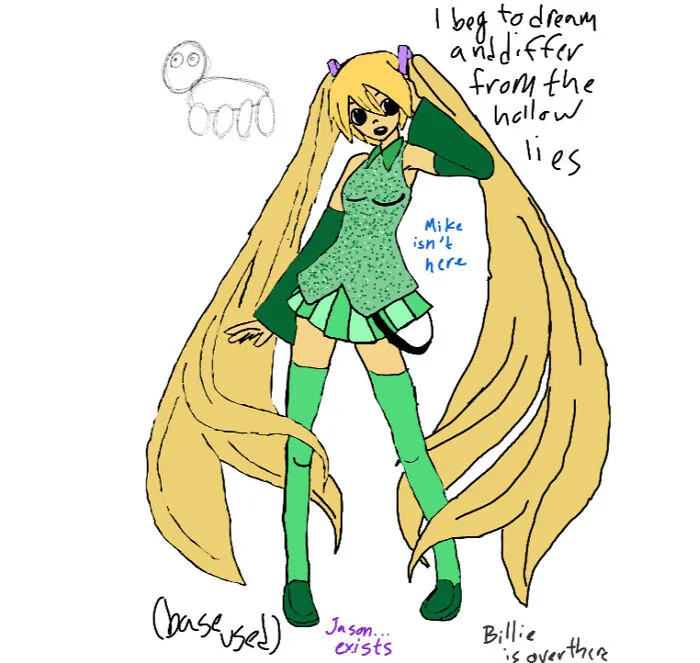Not Sure If This Counts, But Tre Cool From Green Day As Hatsune Miku (Tre Cool Is Bi, So, Kinda Pride)