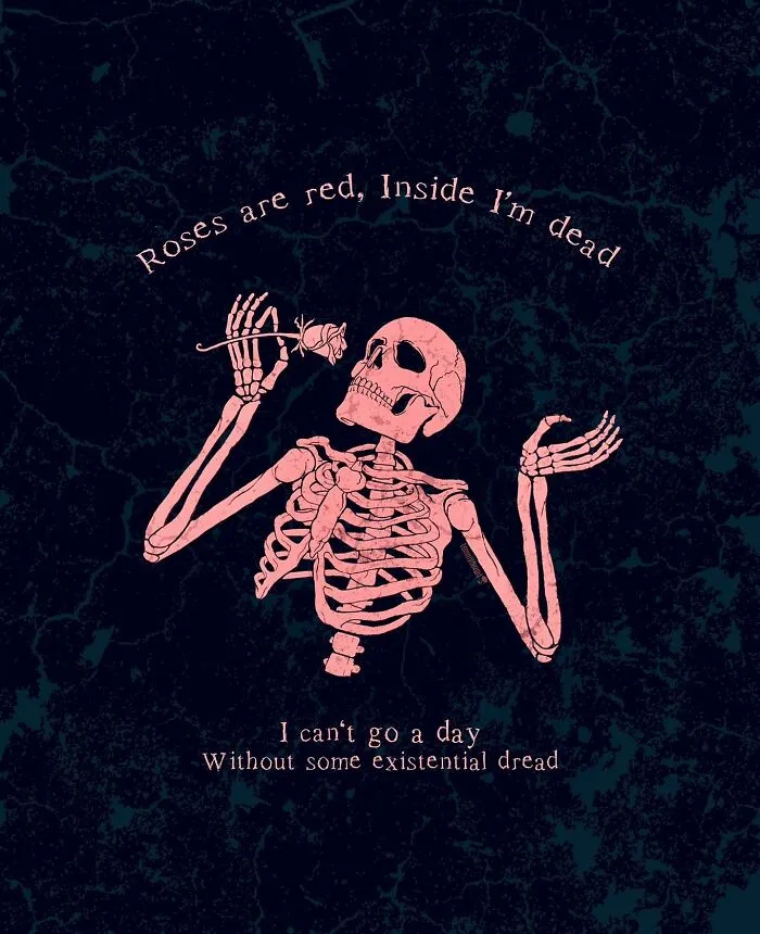 Here Are 65 Of My Relatable Artworks Of Skeletons With Dark Inspirational Messages