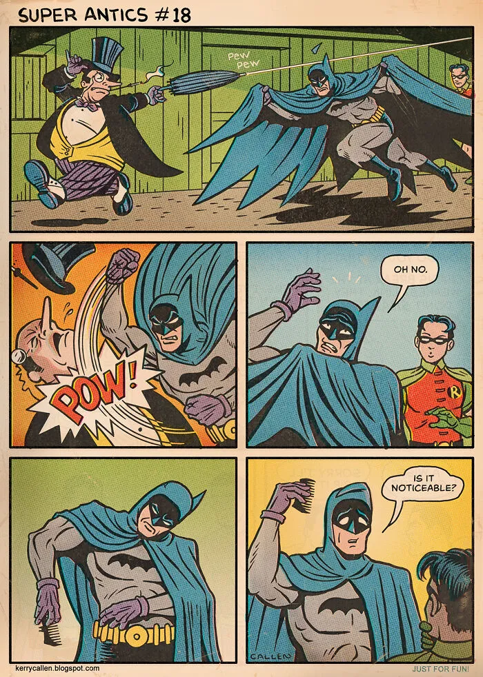 "Super Antics": 22 Parody-Like Comics By Kerry Callen That Might Change The Way You Look At Some Superheroes