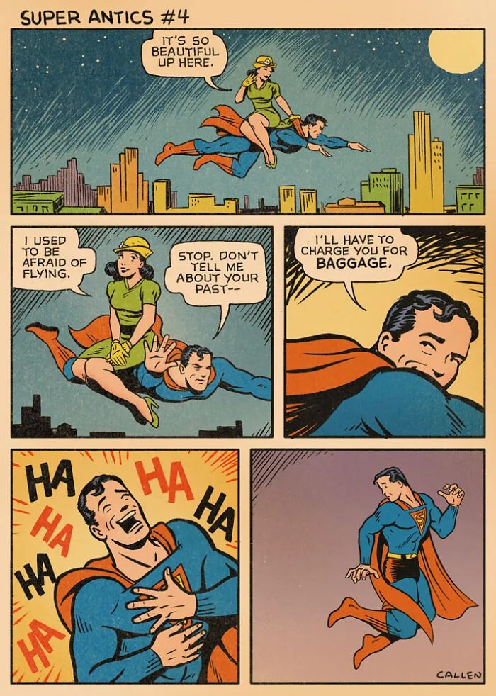 "Super Antics": 22 Parody-Like Comics By Kerry Callen That Might Change The Way You Look At Some Superheroes