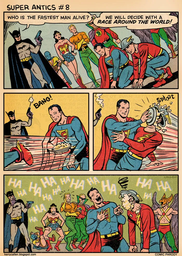 "Super Antics": 22 Parody-Like Comics By Kerry Callen That Might Change The Way You Look At Some Superheroes