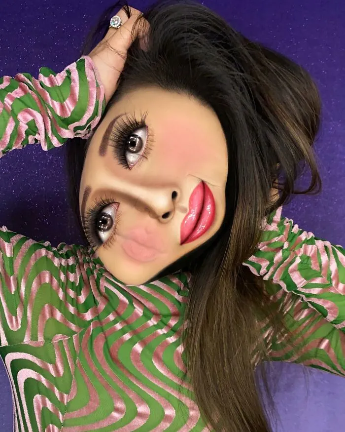 31 Looks fascinantes de ilusiones ópticas creados por esta maquilladora (nuevas fotos)