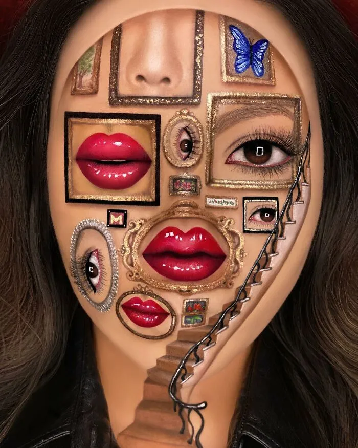 31 Looks fascinantes de ilusiones ópticas creados por esta maquilladora (nuevas fotos)