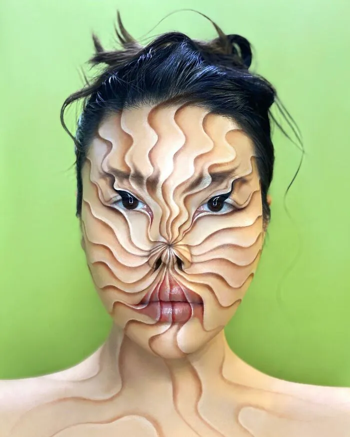 31 Looks fascinantes de ilusiones ópticas creados por esta maquilladora (nuevas fotos)