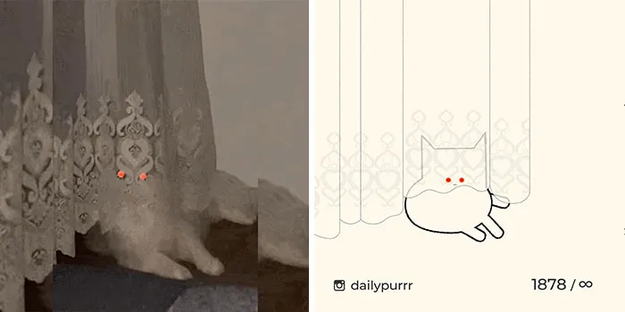 30 Of The Funniest Internet-Famous Cat Pics Get Illustrated By Daily Purrr (New Pics)