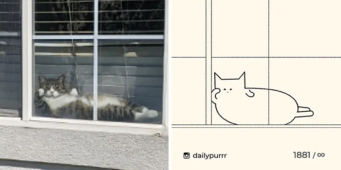 30 Of The Funniest Internet-Famous Cat Pics Get Illustrated By Daily Purrr (New Pics)