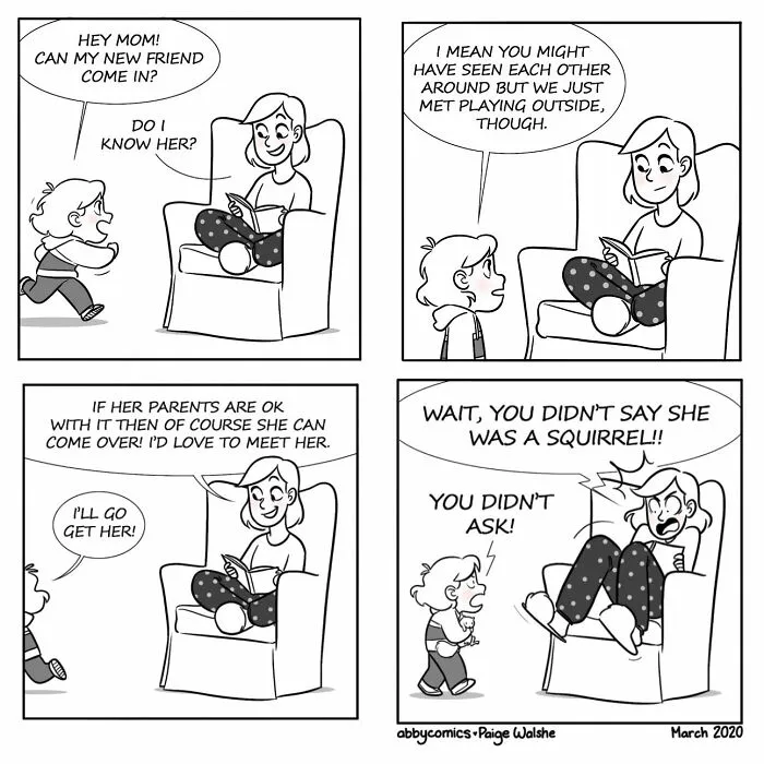 Unveiling Childhood Joys And Struggles: 30 Comics By This Artist