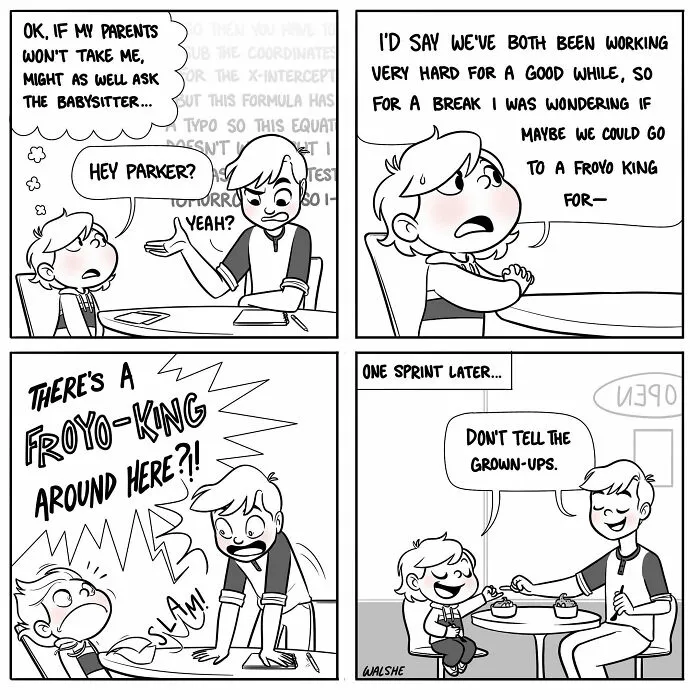 Unveiling Childhood Joys And Struggles: 30 Comics By This Artist