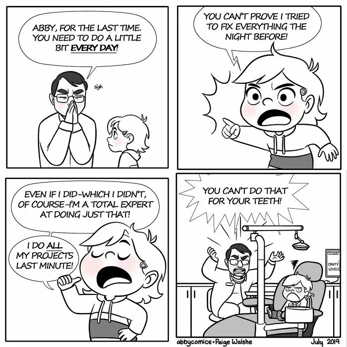 Unveiling Childhood Joys And Struggles: 30 Comics By This Artist