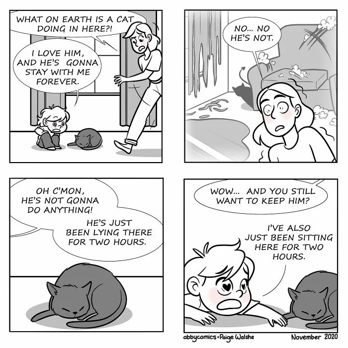 Unveiling Childhood Joys And Struggles: 30 Comics By This Artist