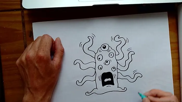 How To Draw An Alien Monster
