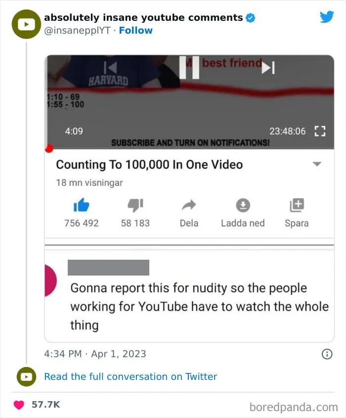 39 Times Savage Comments Earned Their Place On The “Absolutely Insane YouTube Comments” Twitter Page (New Pics)