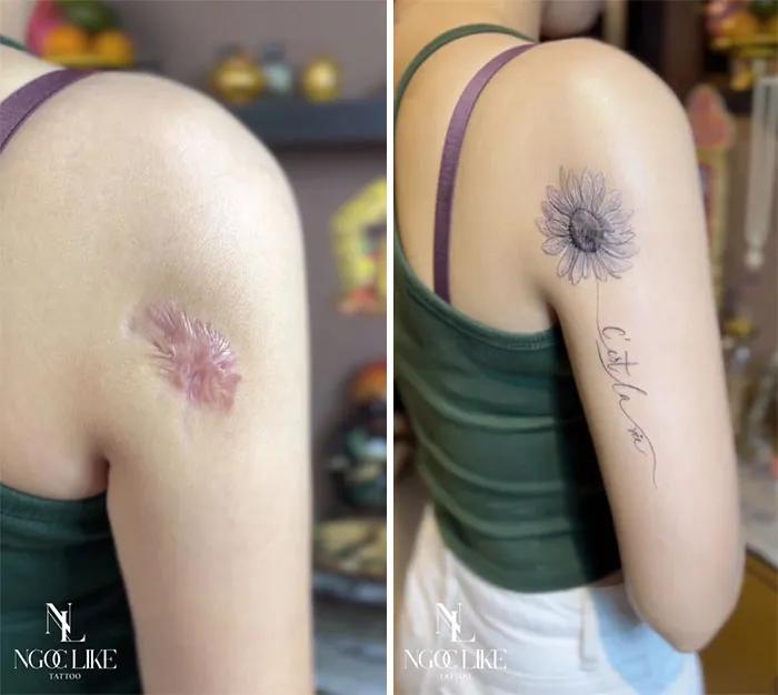 40 Personas que taparon sus cicatrices con tatuajes y quedó genial