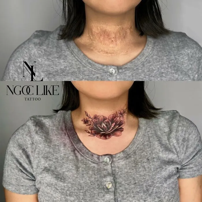 40 Personas que taparon sus cicatrices con tatuajes y quedó genial