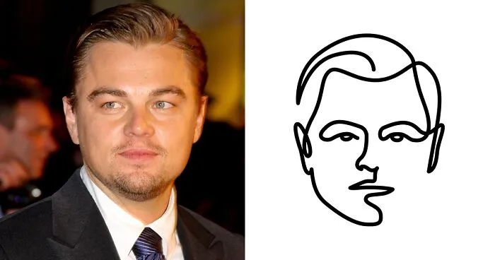 "One-Line Celebrities": Our Simple But Challenging Single Line Portraits (28 Pics)