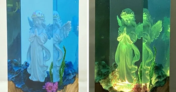 I Create Angel-Themed Resin Dioramas