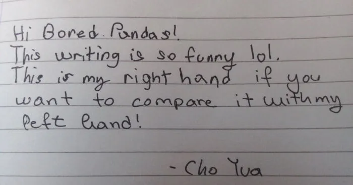 Hey Pandas, Post A Pic Of The Best Writing You Can Do With Your Non-Dominant Hand! (Closed)