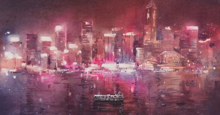 I Am A Watercolor Artist Who Created 5 Cityscapes, Here Is My Painting Process