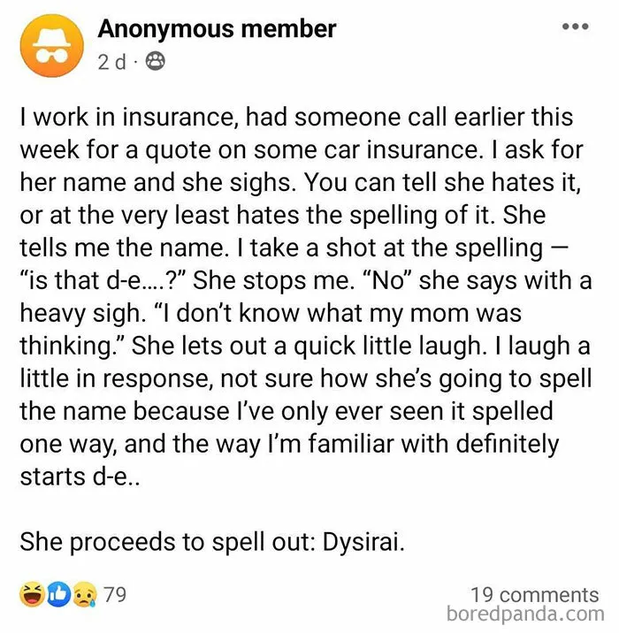Funny Unique Names