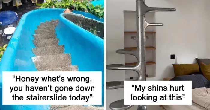 30 Horribly Designed Staircases That Are Just An Accident Waiting To Happen, As Shared On This Facebook Group