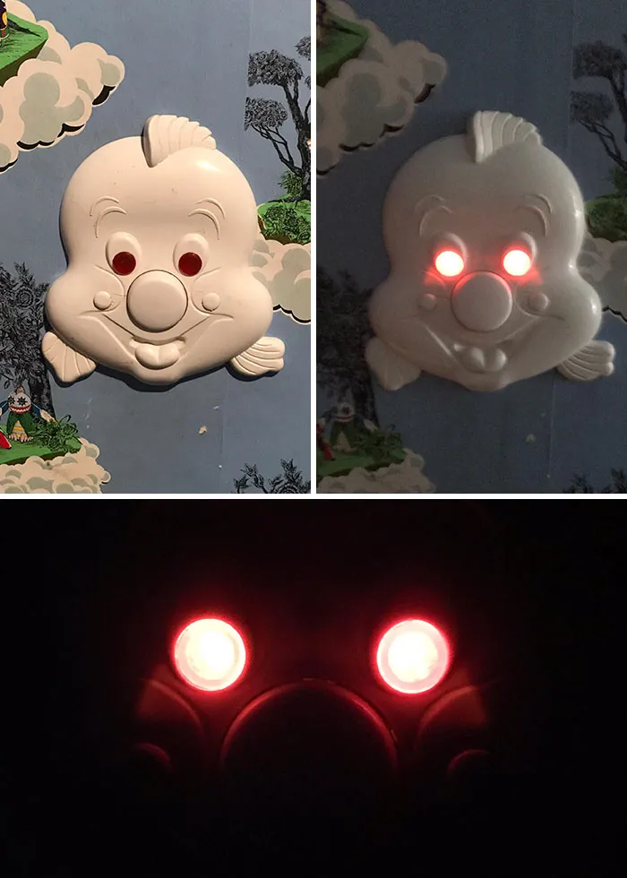 Interruptor de la luz en la habitación de los niños