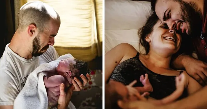 Photographer Captures Parents’ Reactions When They See Their Baby For The First Time After Being Born (30 Pics)