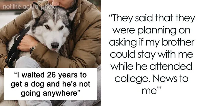 "They Said I Needed To Get Rid Of Bradley": Parents Freak Out After Their Adult Child Gets A Dog, Because Their Younger Son Is Allergic