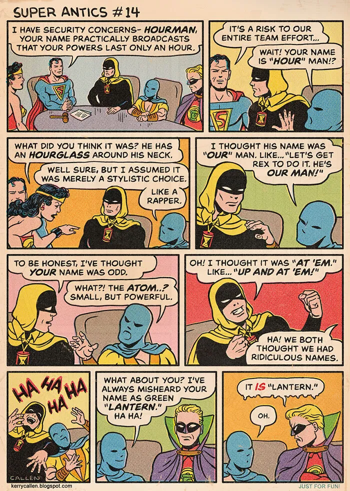 "Super Antics": 22 Parody-Like Comics By Kerry Callen That Might Change The Way You Look At Some Superheroes