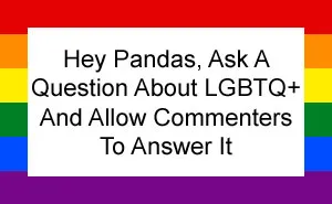 Hey Pandas, Ask A Question About LGBTQ+ And Allow Commenters To Answer It (Closed)