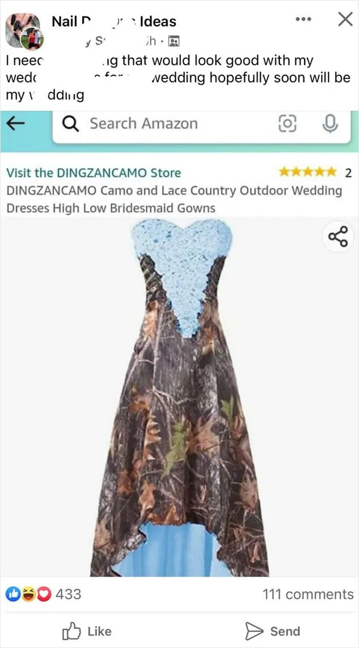 The More I Look At This The Less I Hate It But Wow! I Feel Bad Because It’s A Wedding Dress But Girlllllll